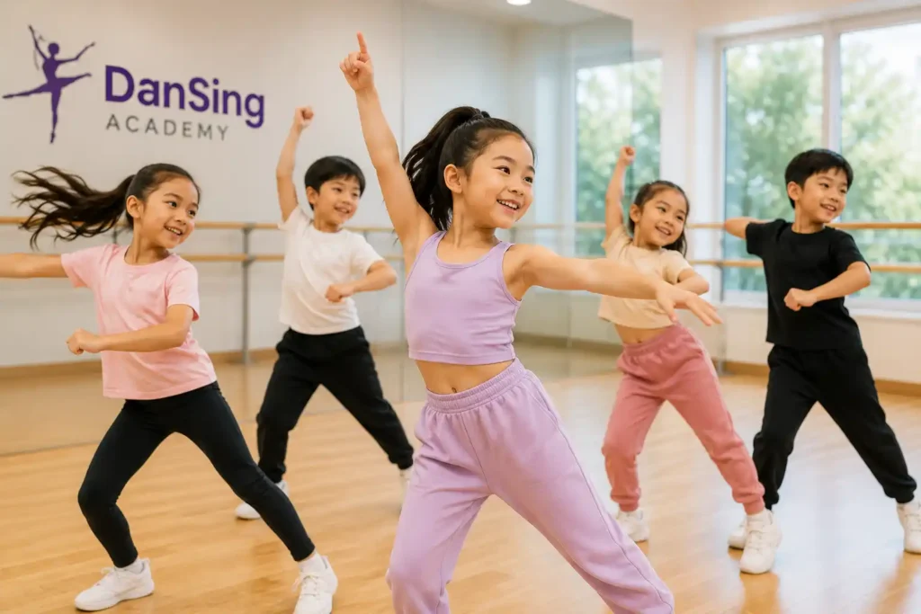 Children enjoying dance classes while building confidence, coordination, and creativity
